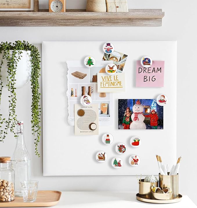 24Pcs Christmas Decorative Push pins, Cute Bulletin Board Tacks, Cork Board - Image 7