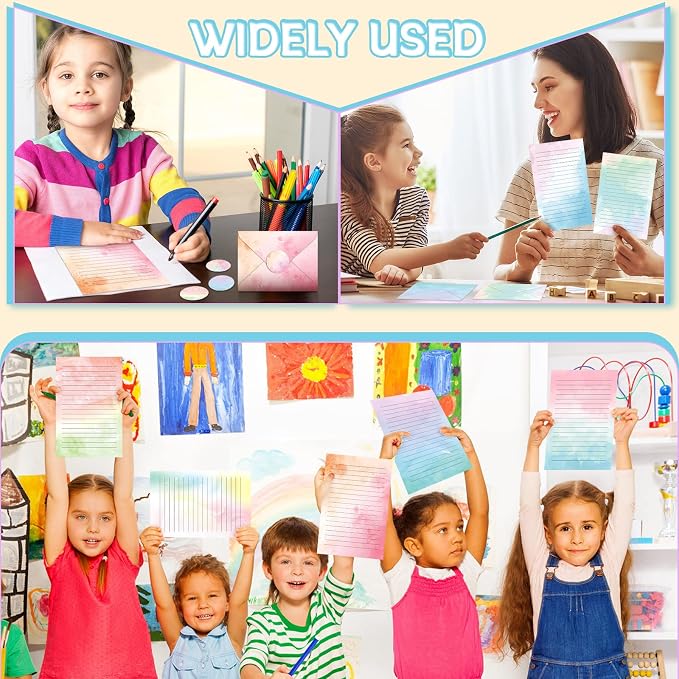 TaoBary 160 Pcs Stationery Paper Set 50 Double Sided Stationery Papers - Image 7