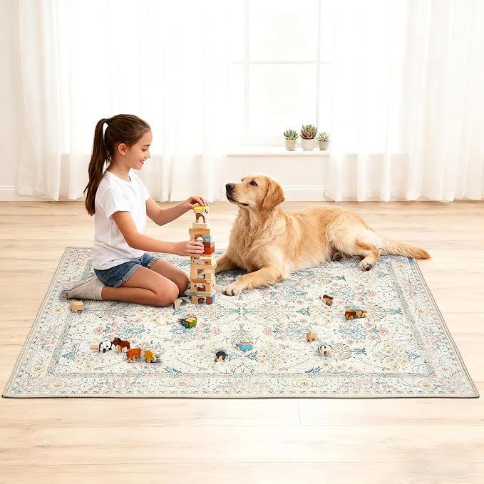 Office Chair Mat for Hardwood Tile Floor, Machine Washable Office Area Carpet - Image 9