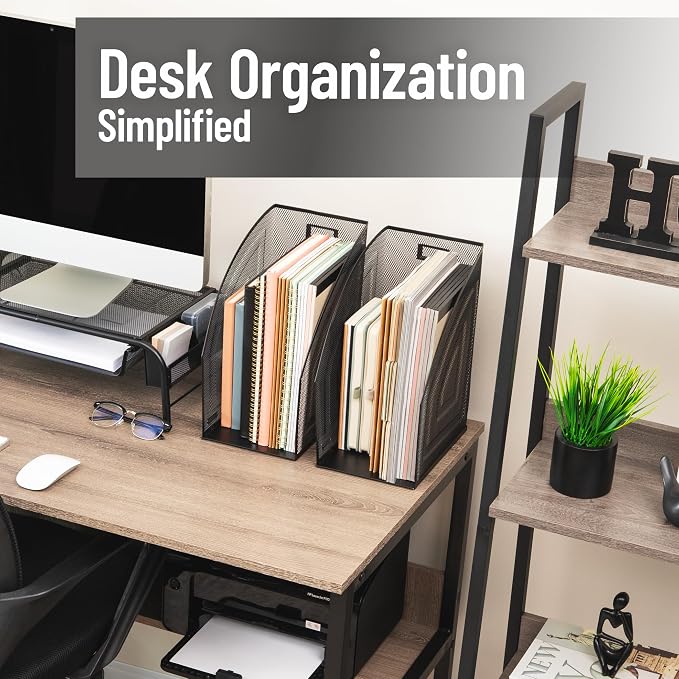 Mind Reader Vertical File Organizers, Desktop File Holders - Image 2