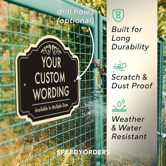 Custom Outdoor Metal Signs, Personalized Aluminum Sign - Image 6