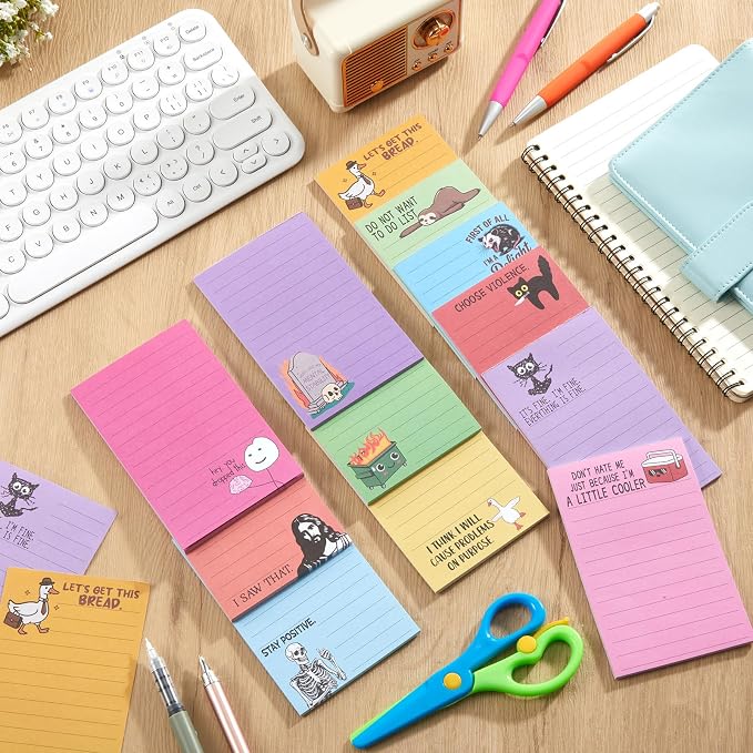12 Pack Funny Notepads, 5x3 Inches Sarcastic Note Pads Memo Fun Office Gifts - Image 6