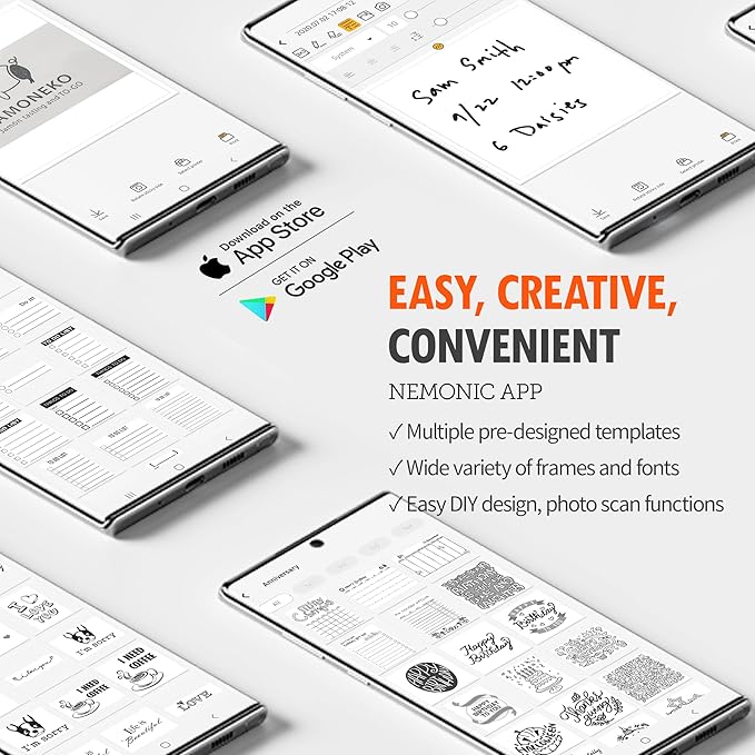 Nemonic Label Printer | Inkless Bluetooth Thermal Label Printer for Small Business | Durable Shipping Label Maker & Portable Wireless-DeskLoop Office