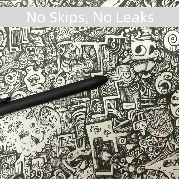 thinkor Gel Pens Black Ink, Cute Office School Supplies Gifts - Image 3