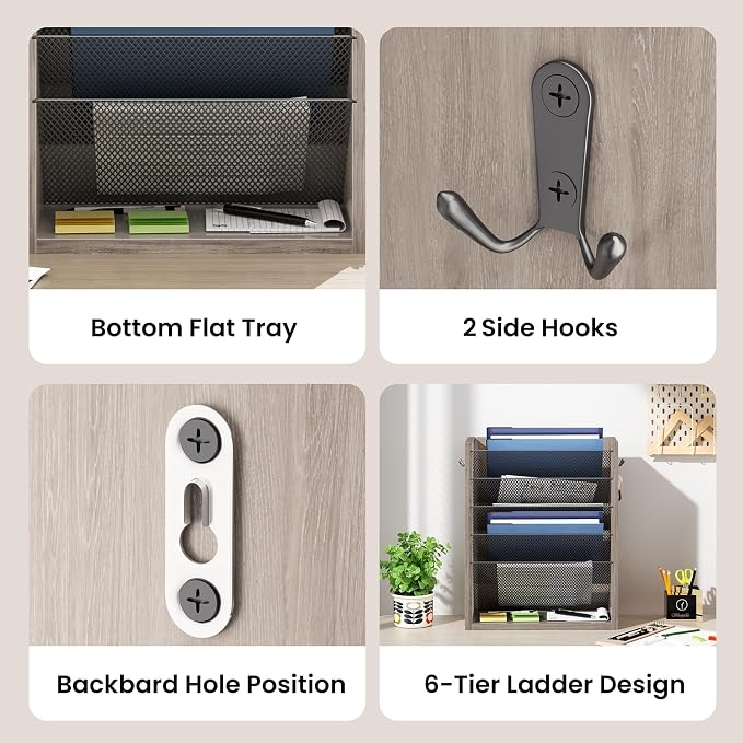 Creso hom Mail Organizer Wall Mounted, Mail Sorter - Image 6