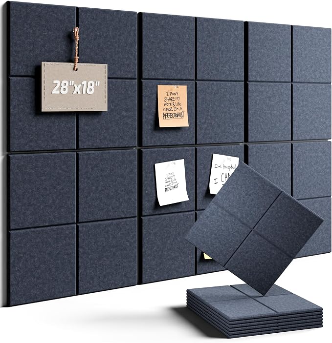 Felt Bulletin Board Tiles -28"x18" Cork Board Alternative by FLUXYNARA