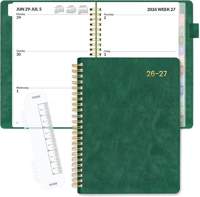 SUNEE 2026-2027 Weekly & Monthly Planner 6.4"x8.5" by SUNEE