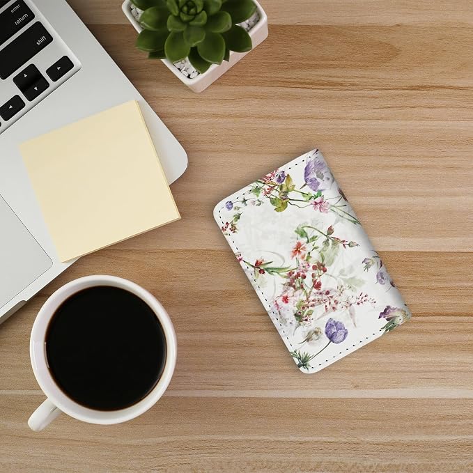 Business Card Holder，PU Leather Business Card Case Color Printing Pattern Card - Image 6