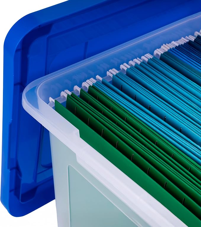 IRIS USA File Storage Box with Lid, Document Protection Box - Image 5