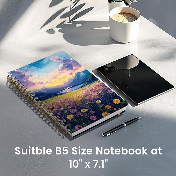 Lined Spiral Notebook Journal for Work, 300 Pages Thick B5 College Ruled - Image 6