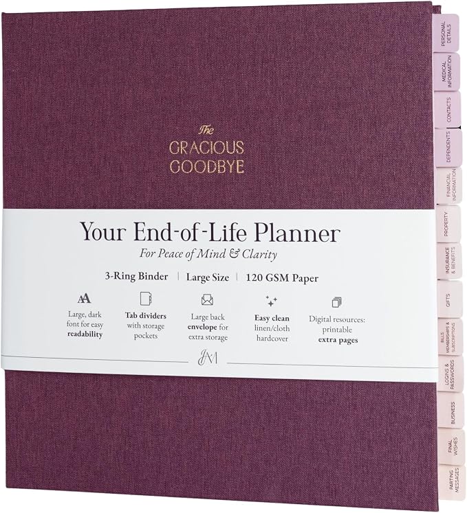 End-of-Life Planner Gracious Goodbye – Thoughtfully Designed Estate Planning by TheIntentionalMaven