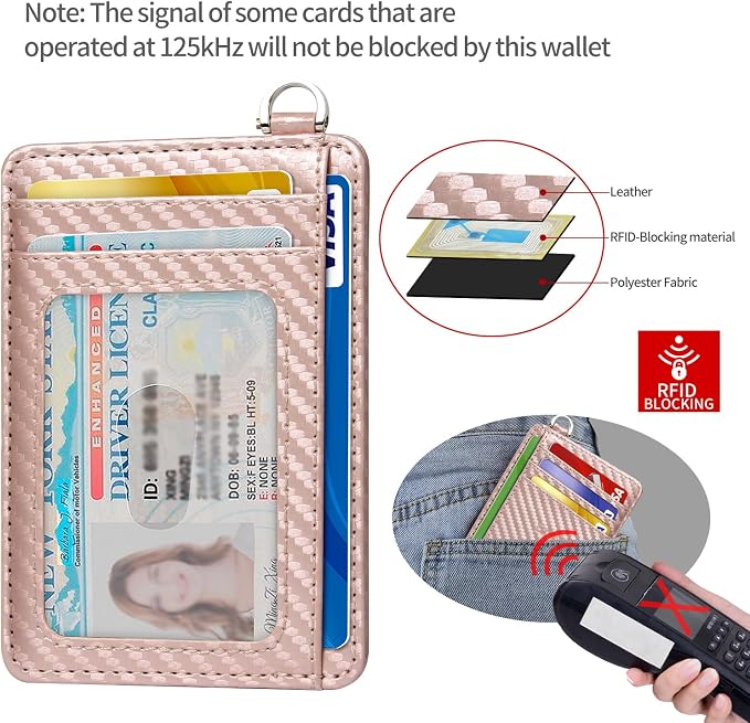 Slim Minimalist Front Pocket Wallet, RFID Blocking Credit Card Holder Wallet - Image 4