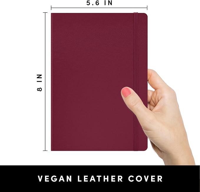 PAPERAGE Lined Journal Notebook, 160 Pages, Medium 5.6 in x 8 in - Image 2