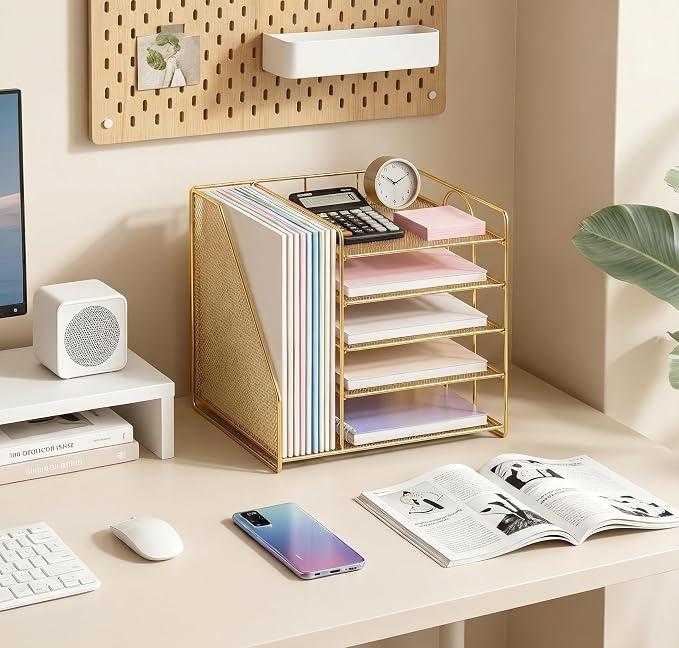 OPNICE 5-Tier Desktop File Paper Organizer, Desk Organizers and Accessories - Image 2