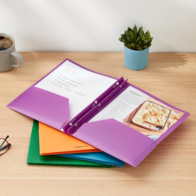 Amazon Basics Heavy Duty Plastic Folders - Image 7