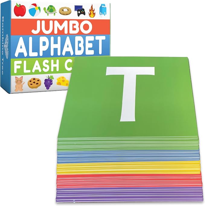 THE BAMBINO TREE Jumbo Alphabet Flash Cards by TheBambinoTree
