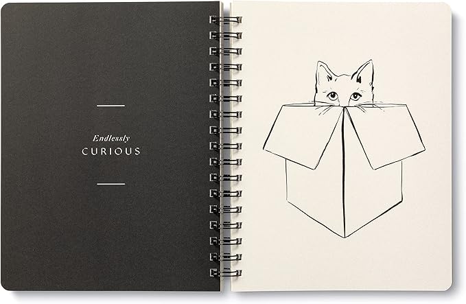 Compendium Spiral Notebook - Wild at Heart — A Designer Spiral Notebook with 192 Lined Pages, College Ruled, 7.5”W x 9.25”H-DeskLoop Office