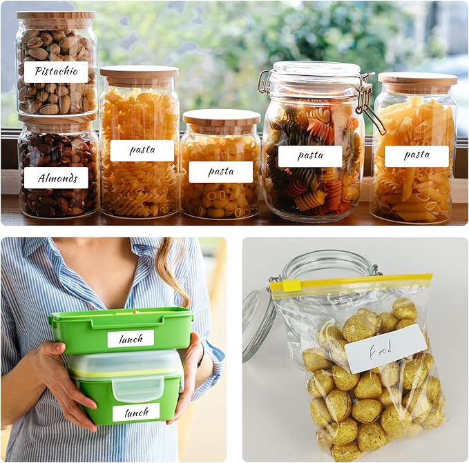 Removable Freezer Labels, Date Label 1x2 Inch Food Storage Stickers, Waterproof - Image 4