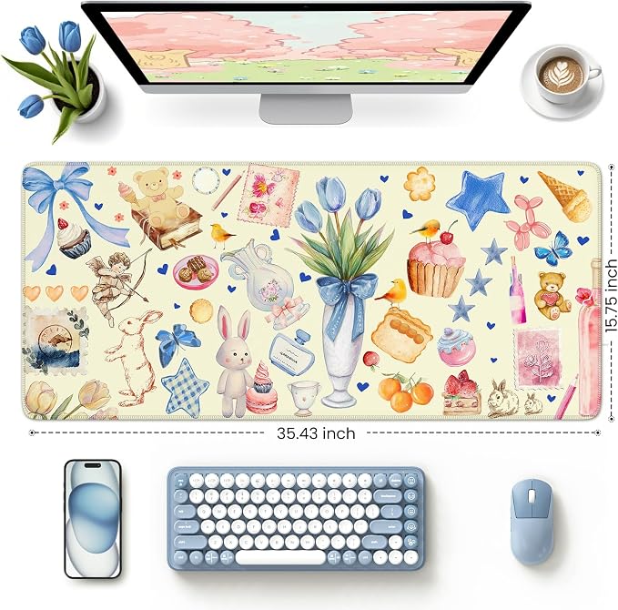 iCasso Extra Large Mouse Pad, Desk Pad Mat, Office Matt - Image 3