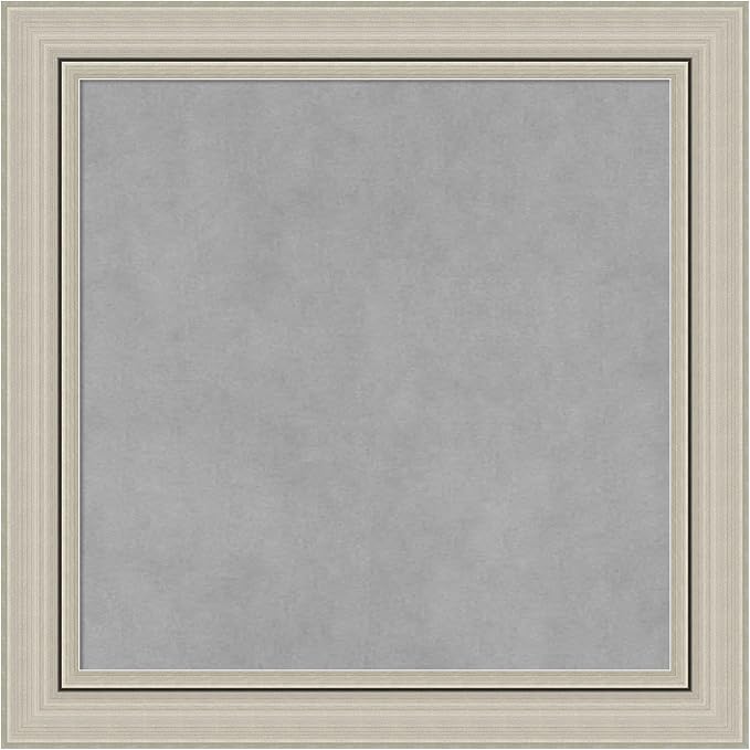 Amanti Art Silver Framed Magnetic Board 20x20 Small Vision Board by AmantiArt