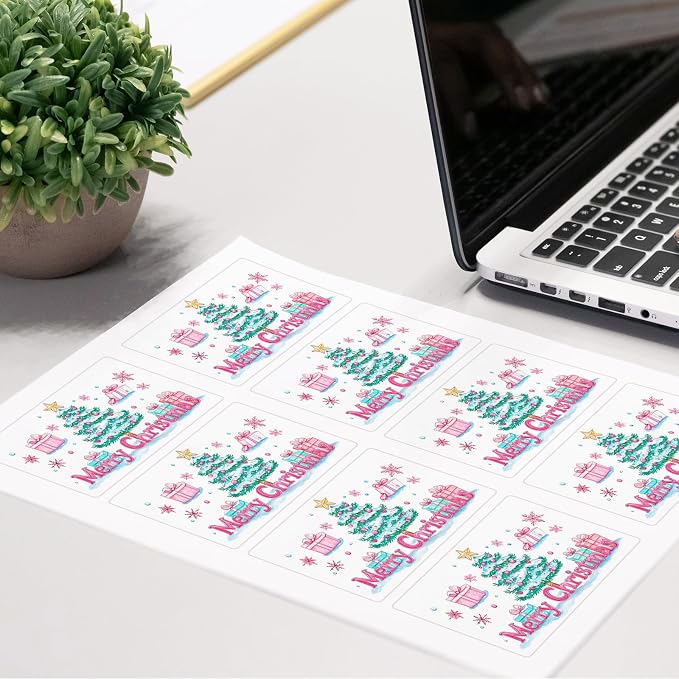 Self Adhesive Name Tag Stickers, 8 Labels per Sheet, A4 Stickers 3-3/8" x 2-1/3" - Image 8