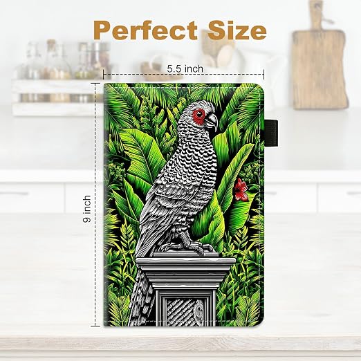 Black and White Parrot Large Server Book - Image 2