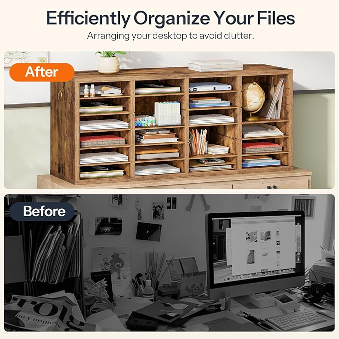 HOOBRO Literature Organizers, 24 Compartments Office Mailbox - Image 6