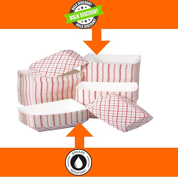 Paper Food Trays, Disposable, Recyclable Serving Boats.for Condiments, Snacks & - Image 5