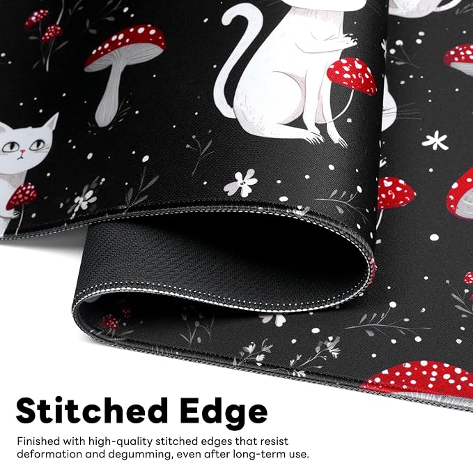 Desk Mat, Big Desk Pad, 31.5x11.8 Inches Extended Big Gaming Mouse Pad - Image 4