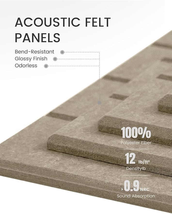 Large Felt Bulletin Board 48" x 36" Cork Board Alternative-12 Pack - Image 4