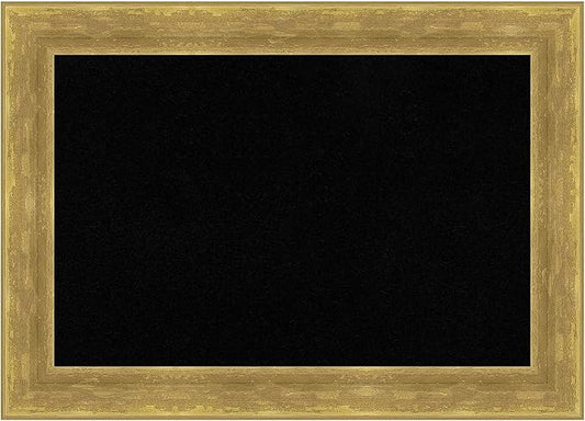 Amanti Art Black Cork Board for Wall, 15x21 Vision Board with Gold Wood Frame, Small Corkboard Office Decor for Home Organization, Modern Corkboard Pinboard to Display Items for Home Organization in-DeskLoop Office