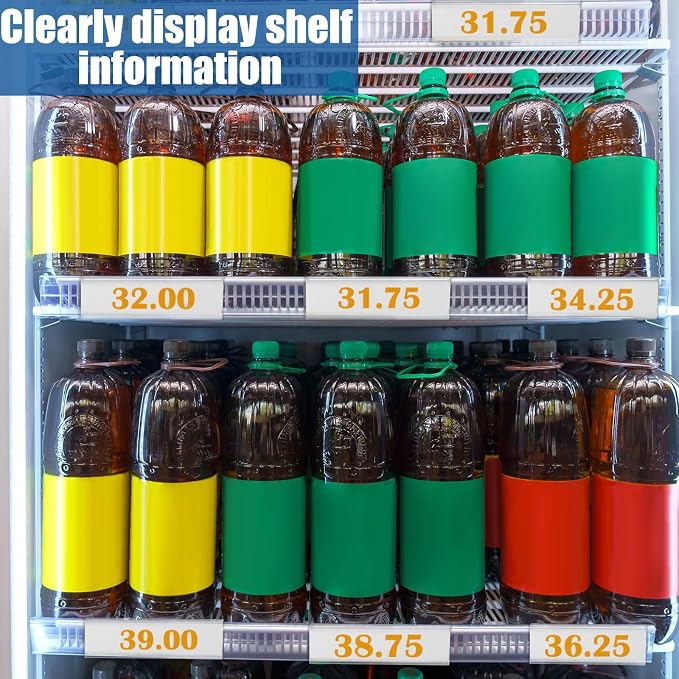 Kathfly 50 Pack Wire Shelf Label Holders Shelf Cable Tags - Image 5