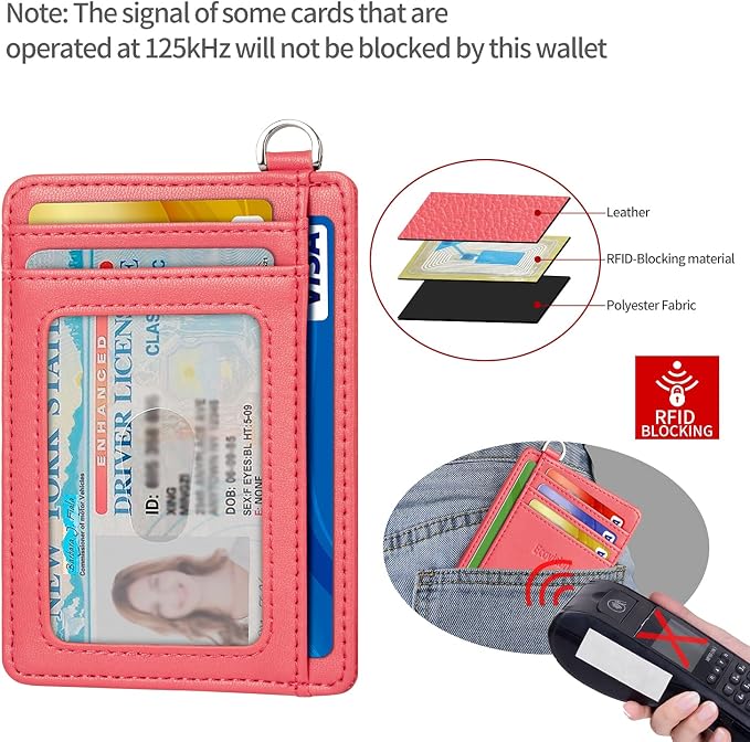 Slim Minimalist Front Pocket Wallet, RFID Blocking Credit Card Holder Wallet - Image 4