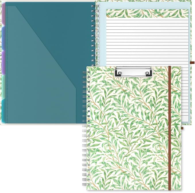 Hongri Clipboard Folio with Refillable Lined Notepad, 8.5 x 11 Folders with by Hongri
