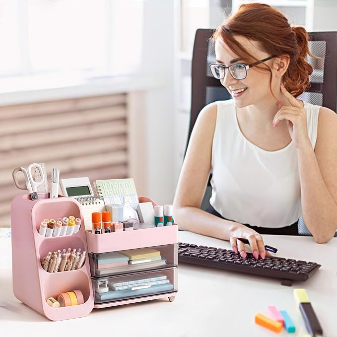 HBlife Desk Organizer with Pen Pencil Holder - Image 7