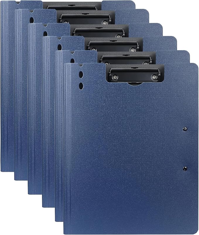 Clipboard Folder, 6 Pack A4 Foldable Clipboards File Folder Flip Writing Pad by Yepphetco