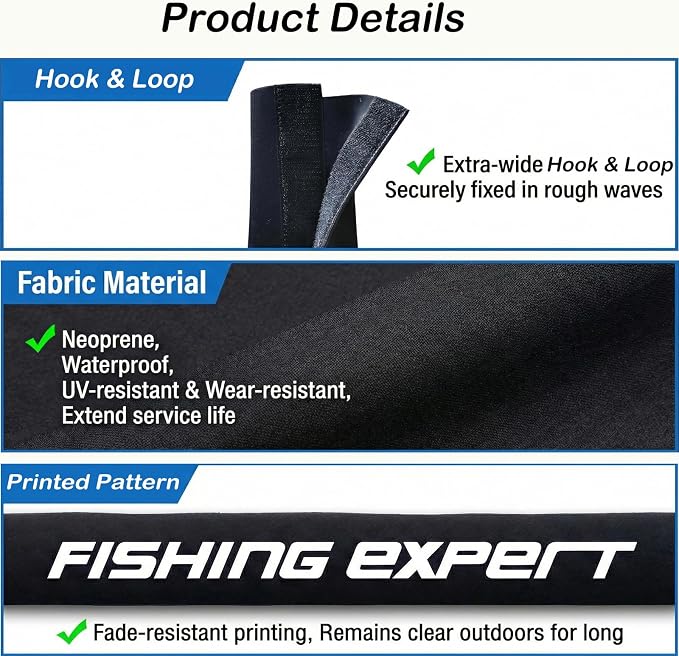 38'' Neoprene Trolling Motor Cable Sleeve – Waterproof Trolling Motor Sleeve or - Image 4