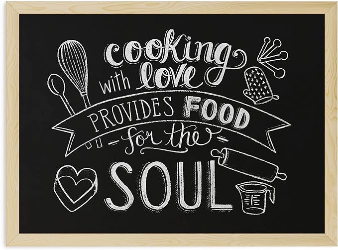 U Brands Chalkboard, Light Birch Wood Frame - Image 3