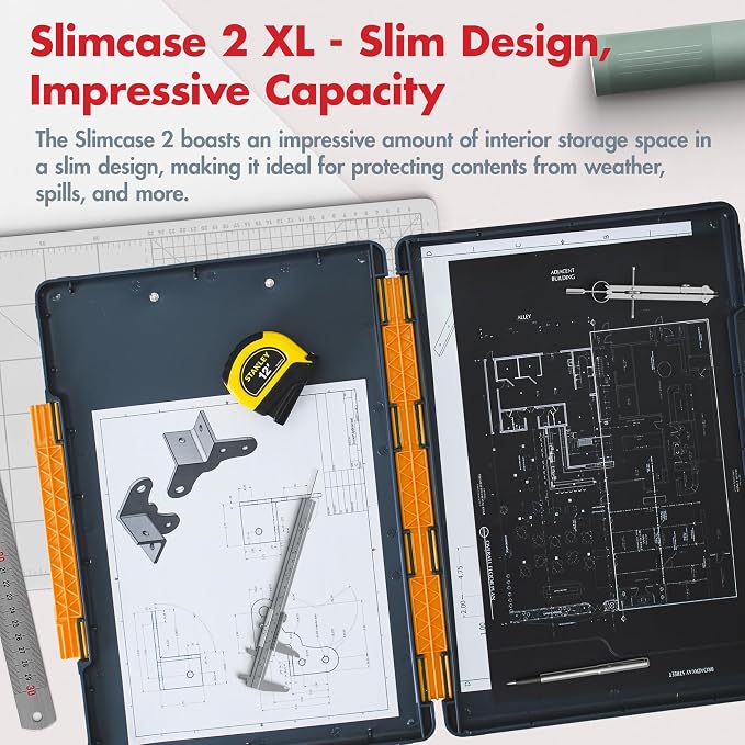 Dexas Legal Size XL Slimcase 2 Storage Clipboard, 15.5" x 10.5" - Image 2