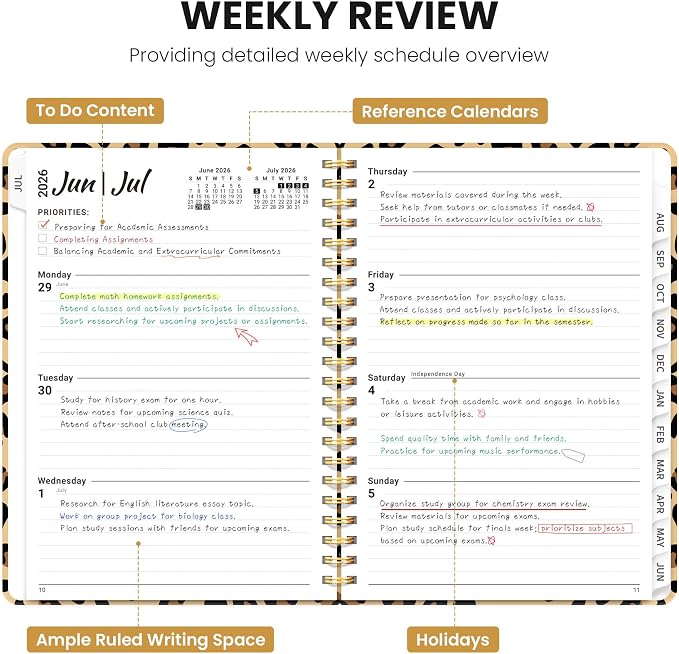 Planner 2026-2027, Monthly and Weekly Academic Planner July 2026 - Image 3