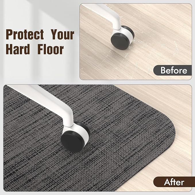 Blvornl Office Chair Mat for Hardwood Floor, 35.4"x 55" Desk Chair Mat for Hard - Image 4