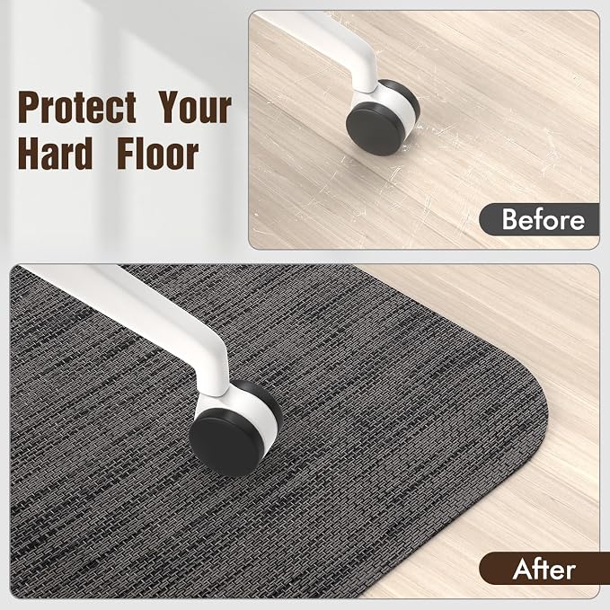 Blvornl Office Chair Mat for Hardwood Floor, Large Anti-Slip Hard Floor - Image 6