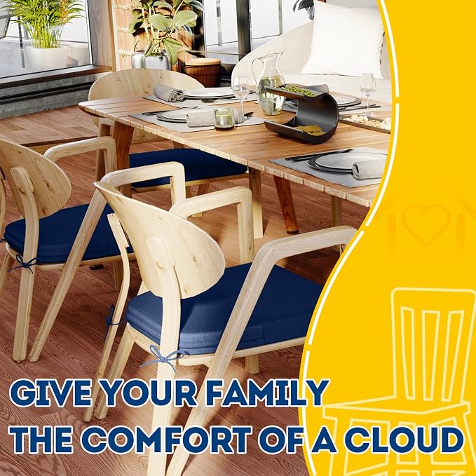 AAAAAcessories D-Shaped Chair Cushions, Machine-Washable Cover - Image 6