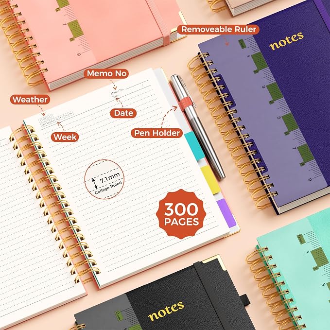 Line Hardcover Spiral Notebook - Image 6