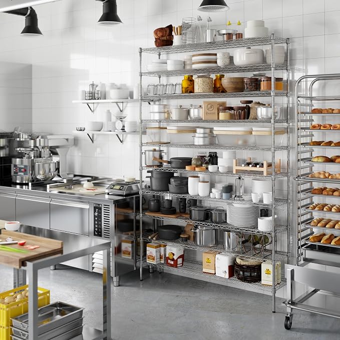 Regal Altair 14" Deep x 60" Wide x 96" Height Wire Shelving Kit | 10-Tier | NSF - Image 7