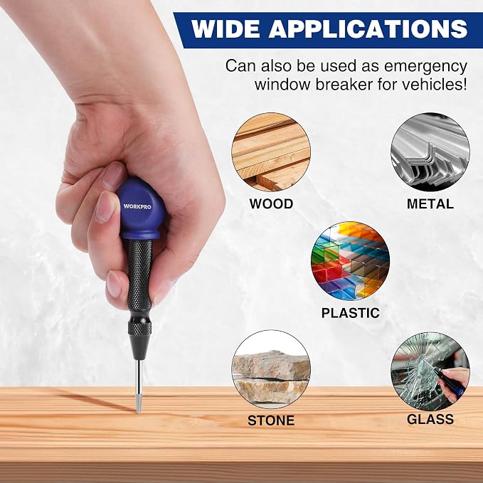 WORKPRO 2PCS Automatic Center Punch - Image 8