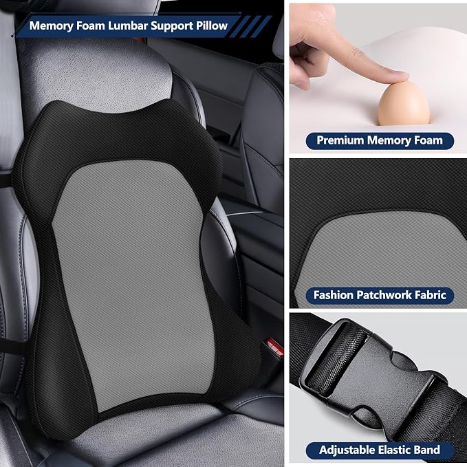 Seat Cushion, Lumbar Support Pillow - Image 4