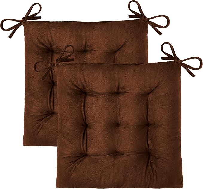 OVOV 2 Pack Chair Cushions for Dining Chairs Soft Seat Cushions for Kitchen by OVOV