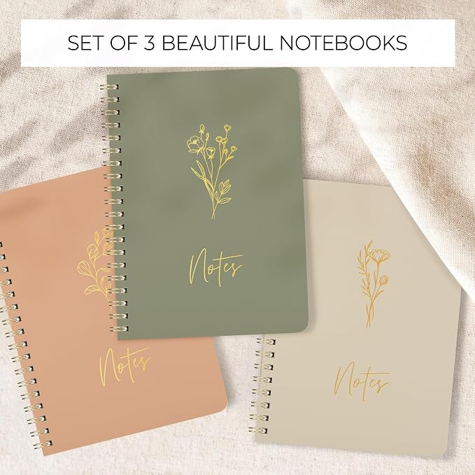 ZICOTO Aesthetic Spiral Notebook Set of 3 - Image 6