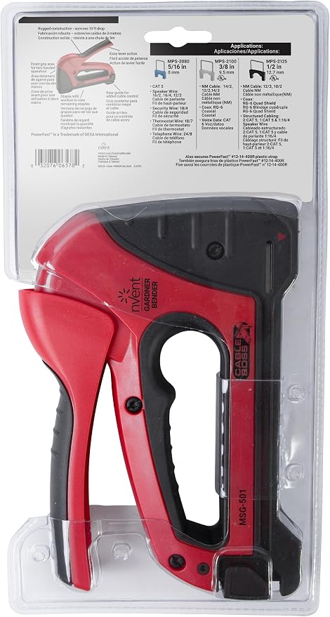 Gardner Bender MSG-501 Heavy-Duty Cable Boss Staple Gun, Secures Coax, & - Image 4